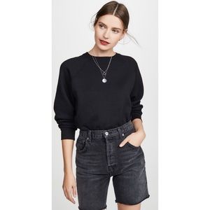 NWT Reformation Rio Black sweatshirt XS